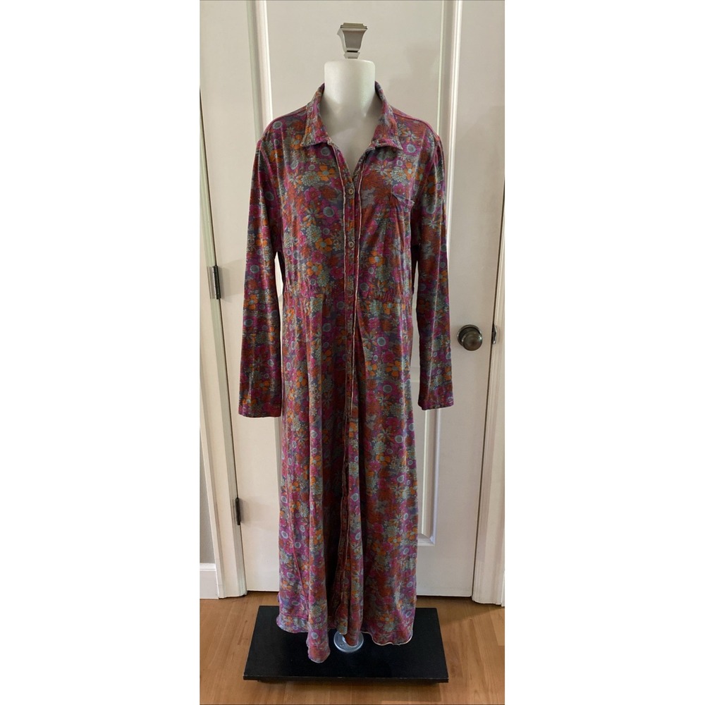 NATURAL LIFE Floral Midi Dress in Pink and Purple